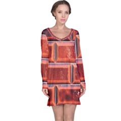 Portugal Ceramic Tiles Wall Long Sleeve Nightdress