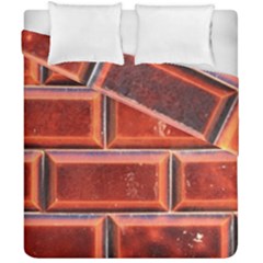 Portugal Ceramic Tiles Wall Duvet Cover Double Side (California King Size)