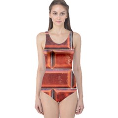 Portugal Ceramic Tiles Wall One Piece Swimsuit