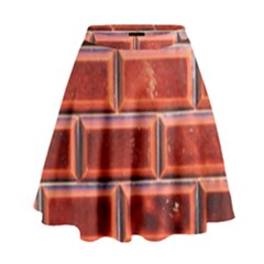 Portugal Ceramic Tiles Wall High Waist Skirt