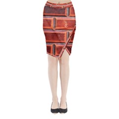 Portugal Ceramic Tiles Wall Midi Wrap Pencil Skirt