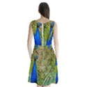 Peacock Animal Photography Beautiful Sleeveless Chiffon Waist Tie Dress View2