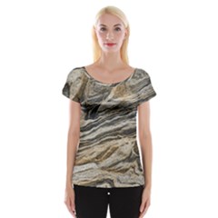 Rock Texture Background Stone Women s Cap Sleeve Top by Amaryn4rt