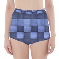 Texture Structure Surface Basket High-waisted Bikini Bottoms