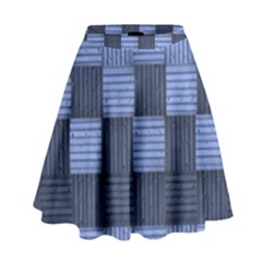 Texture Structure Surface Basket High Waist Skirt by Amaryn4rt