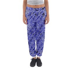 Texture Blue Neon Brick Diagonal Women s Jogger Sweatpants by Amaryn4rt