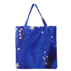 The Substance Blue Fabric Stars Grocery Tote Bag