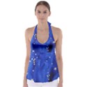 The Substance Blue Fabric Stars Babydoll Tankini Top View1