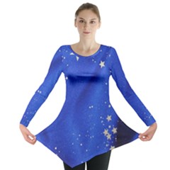 The Substance Blue Fabric Stars Long Sleeve Tunic 