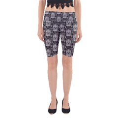 Sugar Skull Yoga Cropped Leggings