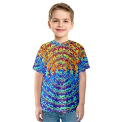 Background Color Game Pattern Kids  Sport Mesh Tee