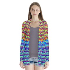 Background Color Game Pattern Cardigans