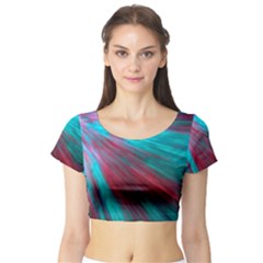 Background Texture Pattern Design Short Sleeve Crop Top (tight Fit)