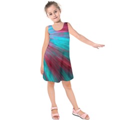 Background Texture Pattern Design Kids  Sleeveless Dress by Amaryn4rt