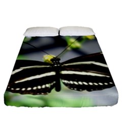 Butterfly #22 Fitted Sheet (queen Size) by litimages