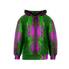 Magic Moon Landscape Kids  Zipper Hoodie