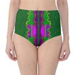 Magic Moon Landscape High-waist Bikini Bottoms