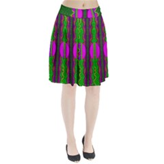 Magic Moon Landscape Pleated Skirt by pepitasart