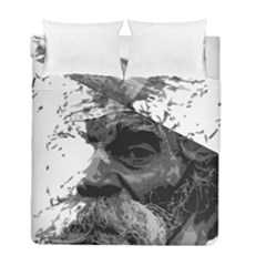 Grandfather Old Man Brush Design Duvet Cover Double Side (full/ Double Size) by Amaryn4rt