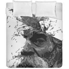 Grandfather Old Man Brush Design Duvet Cover Double Side (california King Size) by Amaryn4rt