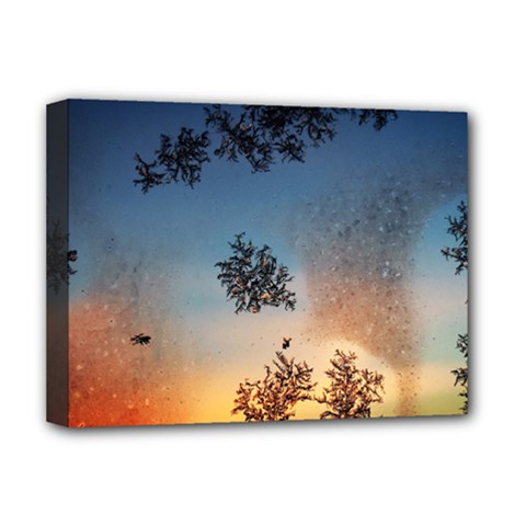 Hardest Frost Winter Cold Frozen Deluxe Canvas 16  X 12   by Amaryn4rt