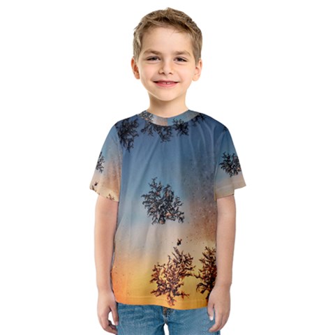 Hardest Frost Winter Cold Frozen Kids  Sport Mesh Tee by Amaryn4rt