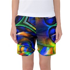 Light Texture Abstract Background Women s Basketball Shorts by Amaryn4rt