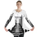 The Pier The Seagulls Sea Graphics Long Sleeve Tunic  View1