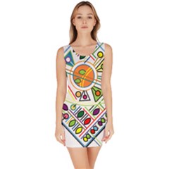 Vector Icon Symbol Sign Design Sleeveless Bodycon Dress by Amaryn4rt