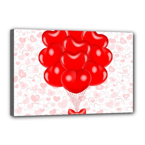 Abstract Background Balloon Canvas 18  X 12  by Nexatart