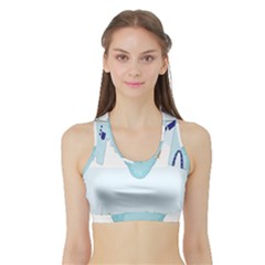 Baby Boy Clothes Line Sports Bra With Border by Nexatart