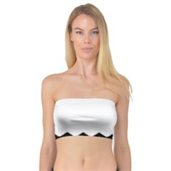 Chevrons Black Pattern Background Bandeau Top by Nexatart