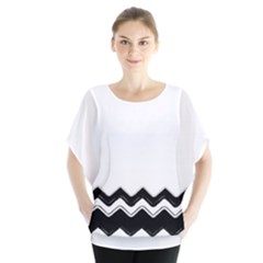 Chevrons Black Pattern Background Blouse