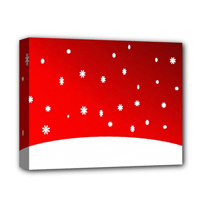 Christmas Background  Deluxe Canvas 14  x 11 