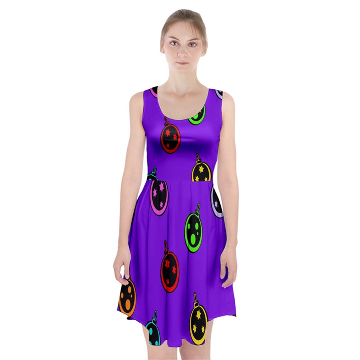 Christmas Baubles Racerback Midi Dress