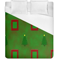 Christmas Trees And Boxes Background Duvet Cover (california King Size) by Nexatart