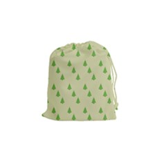 Christmas Wrapping Paper Pattern Drawstring Pouches (small) 