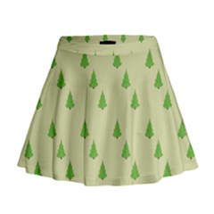 Christmas Wrapping Paper Pattern Mini Flare Skirt by Nexatart