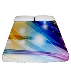 Colour Abstract Fitted Sheet (king Size)