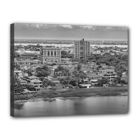 Guayaquil Aerial View From Window Plane Canvas 16  X 12  by dflcprints