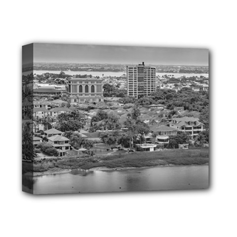 Guayaquil Aerial View From Window Plane Deluxe Canvas 14  X 11  by dflcprints