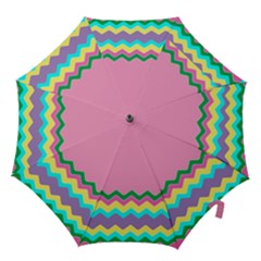 Easter Chevron Pattern Stripes Hook Handle Umbrellas (small)