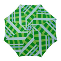 Fabric Cotton Geometric Diagonal Golf Umbrellas