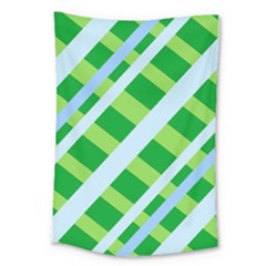 Fabric Cotton Geometric Diagonal Large Tapestry by Nexatart