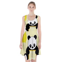 First Birthday Panda Card Racerback Midi Dress by Nexatart