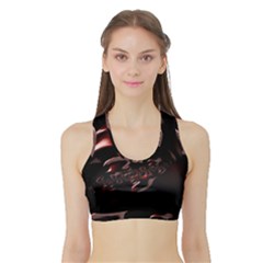 Fractal Mathematics Abstract Sports Bra With Border