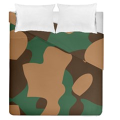 Military Camouflage Duvet Cover Double Side (queen Size) by Nexatart