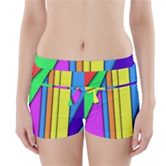 More Color Abstract Pattern Boyleg Bikini Wrap Bottoms by Nexatart