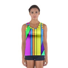 More Color Abstract Pattern Women s Sport Tank Top  by Nexatart