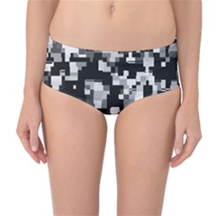 Noise Texture Graphics Generated Mid-waist Bikini Bottoms by Nexatart